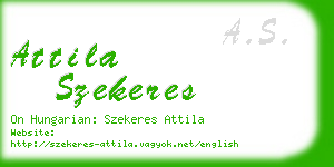 attila szekeres business card